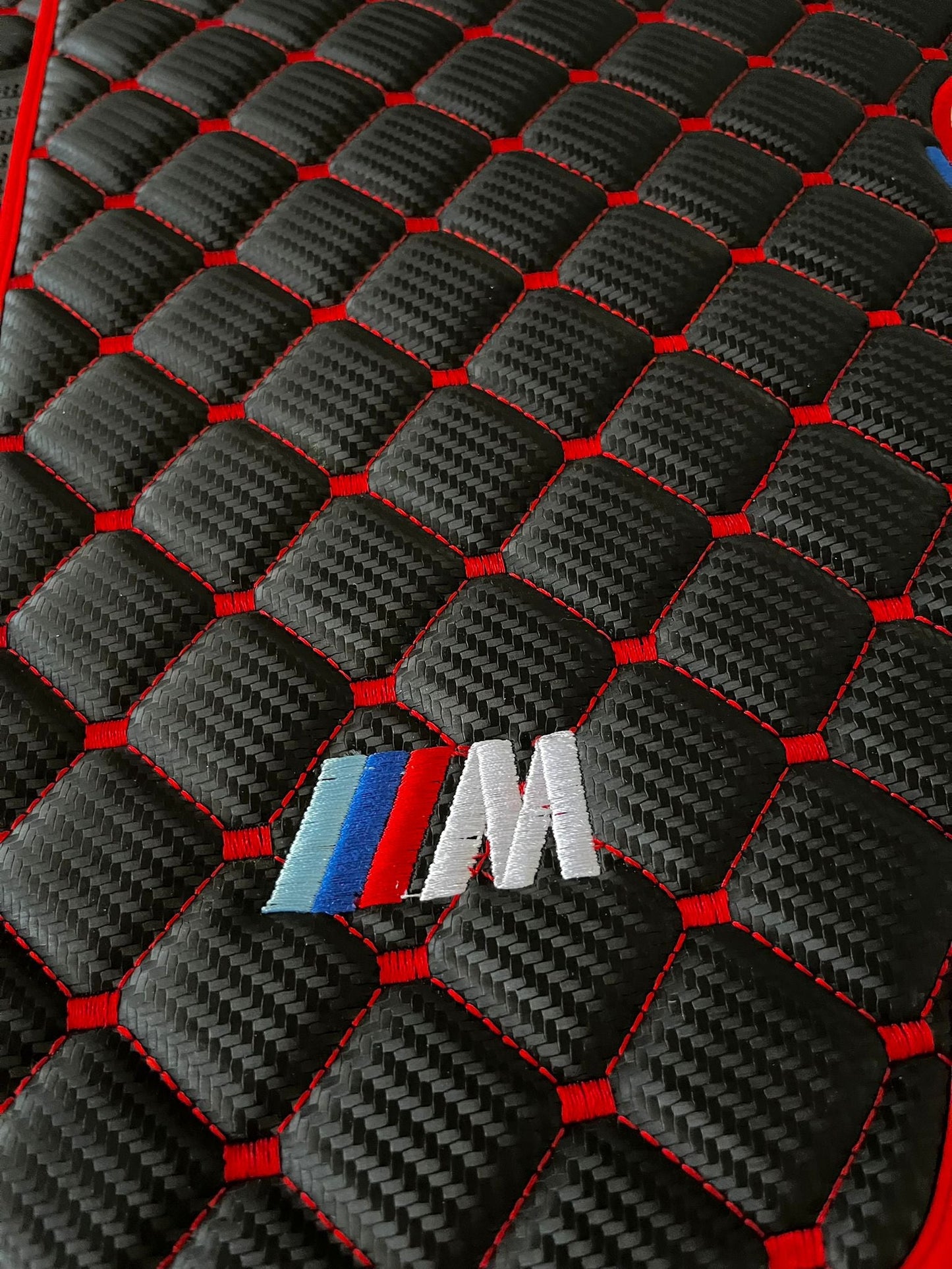 For BMW M Carbon Car Floor Mats Custom fit Leather for all BMW M Model Waterproof Carpet Liner