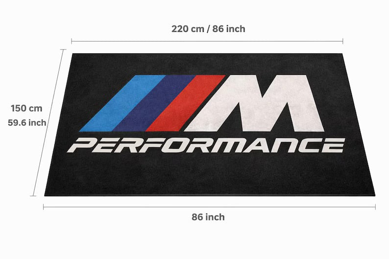 BMW M Performance Luxury Rug 60×87 INCH Home, Garage & Display Carpet