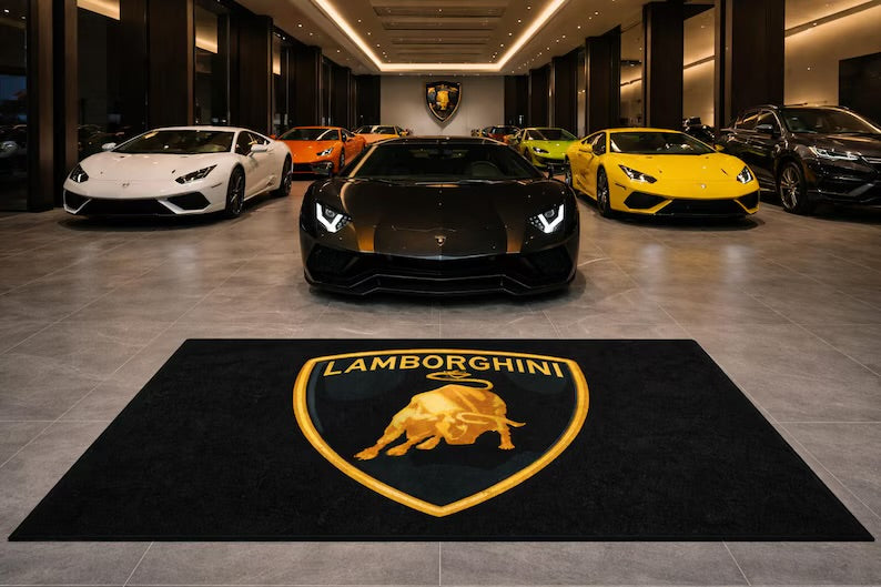 Lamborghini Luxury Rug 60×87 INCH Home, Garage & Display Carpet