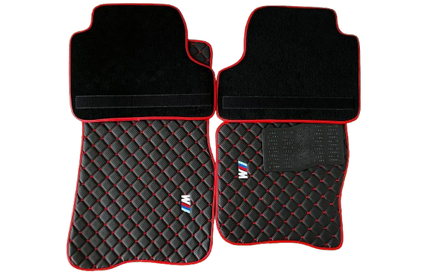 For BMW M Carbon Car Floor Mats Custom fit Leather for all BMW M Model Waterproof Carpet Liner