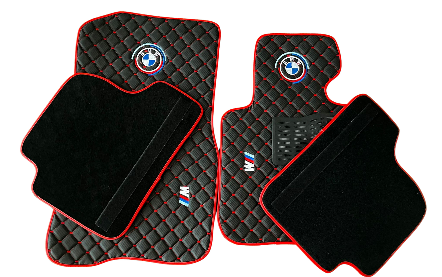 For BMW X7 M50i Carbon Car Floor Mats Custom fit Leather for all BMW M Colorful Waterproof Carpet Liner