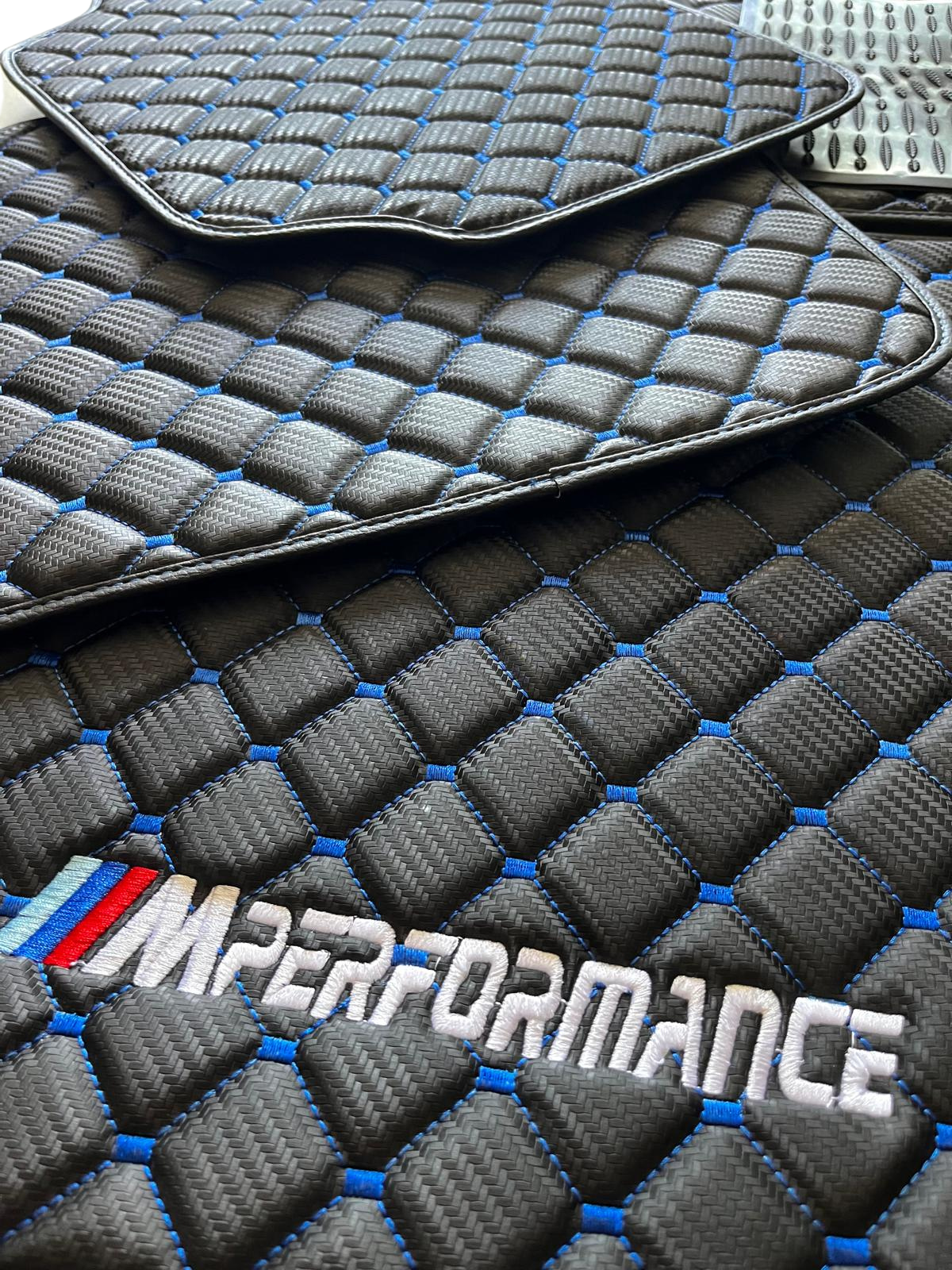 For BMW M4 M Performance Carbon Car Floor Mats Custom fit Leather for all BMW M Performance Waterproof Carpet Liner