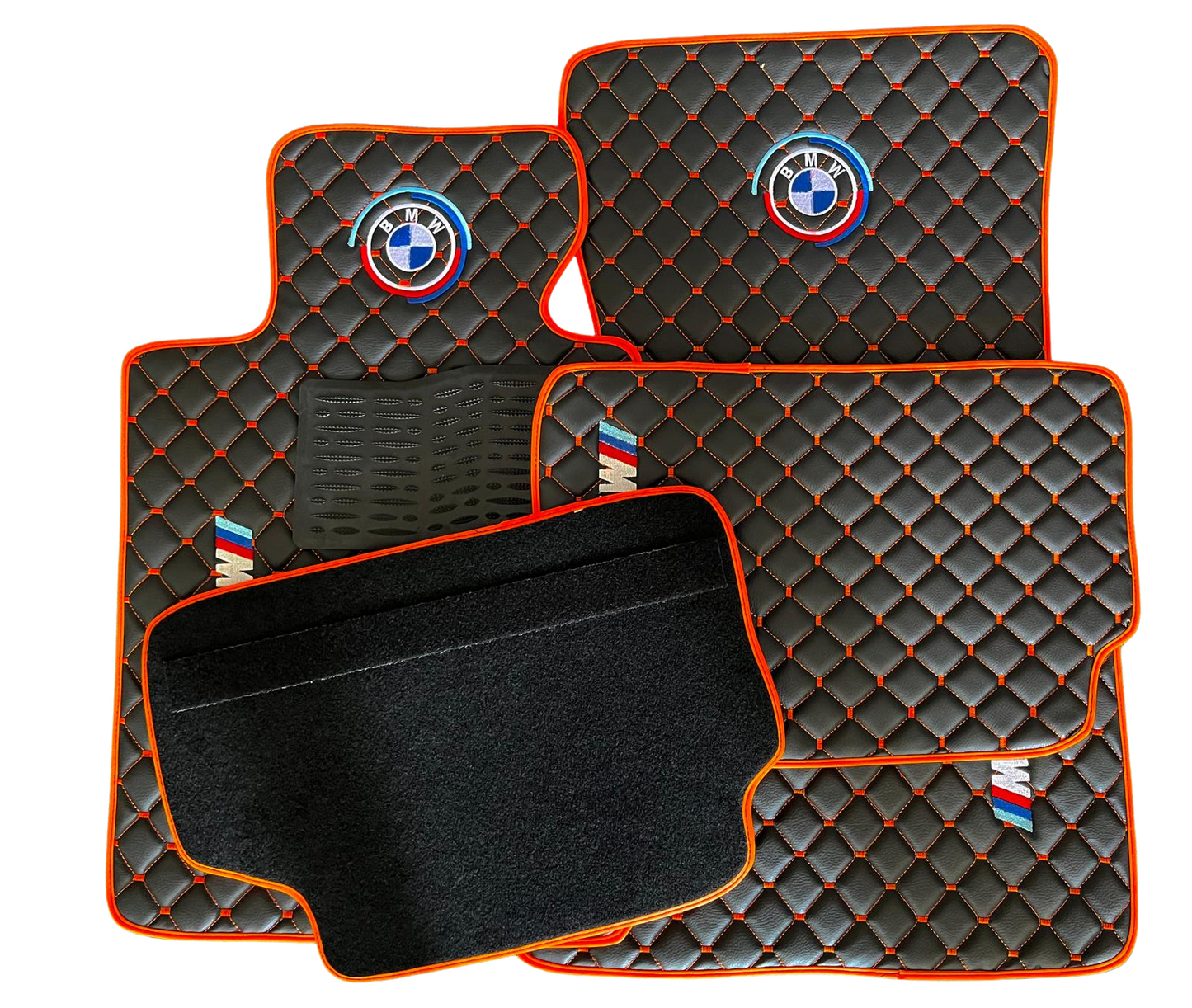 For BMW M850i Design Car Floor Mats Custom fit Leather for all BMW M design Waterproof Carpet Liner