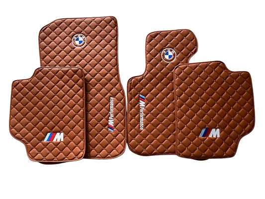 For BMW 440i xdrive GranCoupe Performance Car Floor Mats Custom fit Leather for all BMW M Performance Carpet Liner