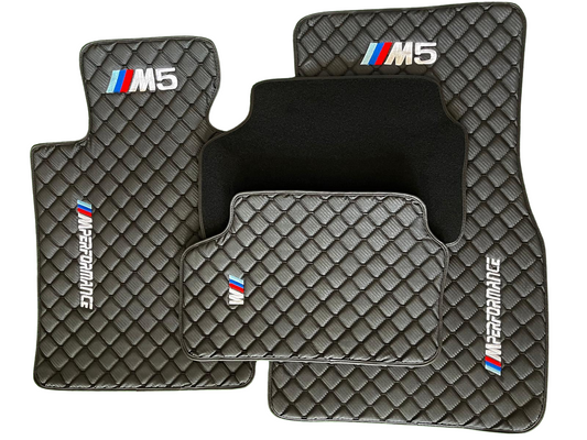 For BMW M5 Car Floor Mats Custom fit Leather for all BMW M5 Waterproof Carpet Liner