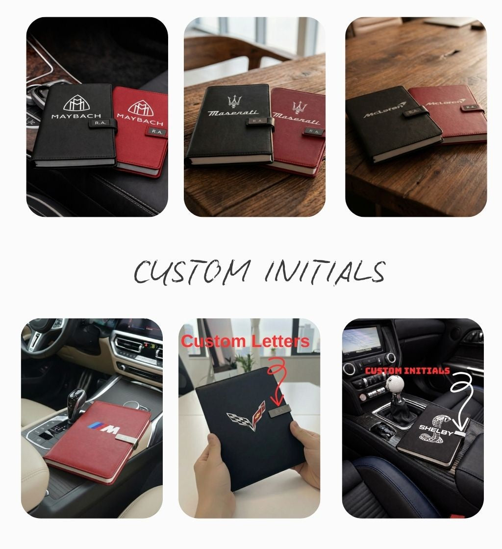 Mustang Journal Notebook Customizable initials