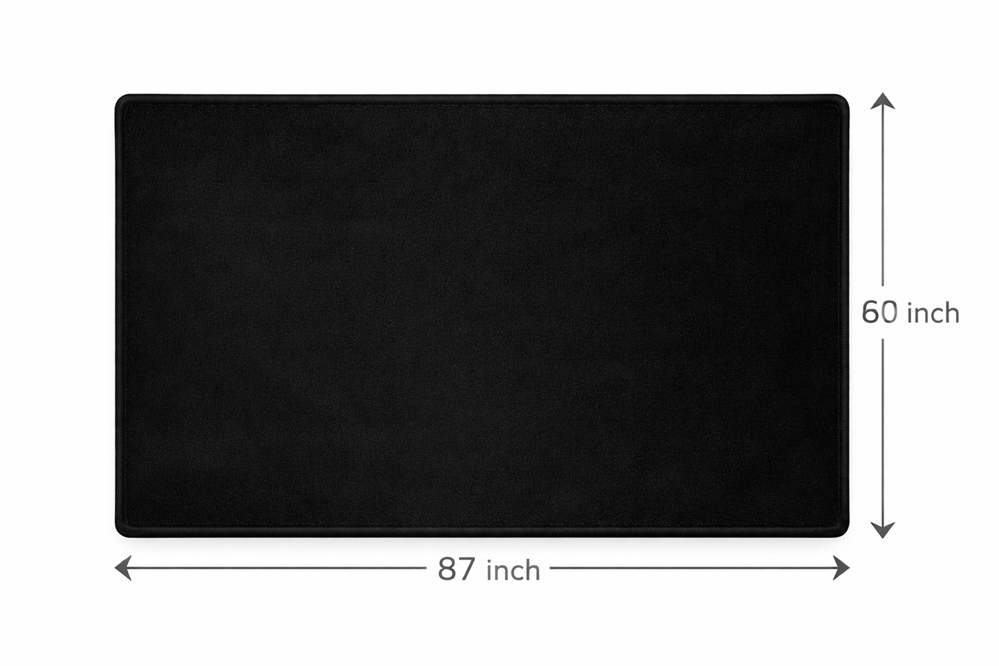 Challenger Garage Floor Mat 5x7 FT (60x87 Inches) Premium Showroom Rug Wall Decor