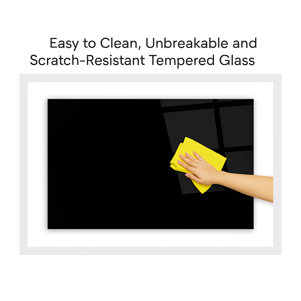 Luxury Mercedes-Benz AMG Glass Wall Art – Golden Black Supercar Tempered Glass Picture for Modern Home & Garage Décor