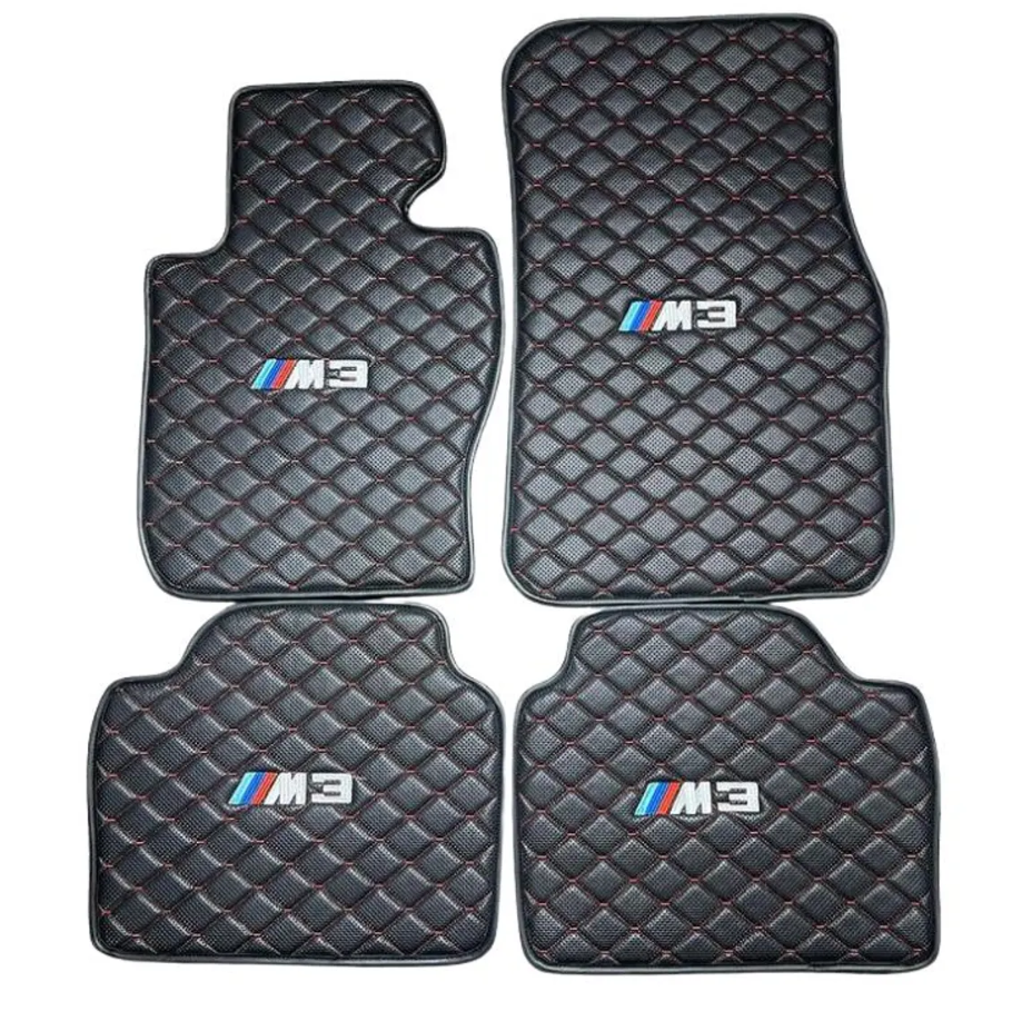 For BMW M3 Car Floor Mats Custom fit Leather for all BMW M3 Waterproof Carpet Liner