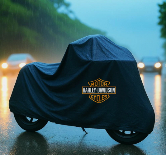 Harley Davidson Motorcycle Protective Outdoor Cover – Rain, Sun & Dust Resistant