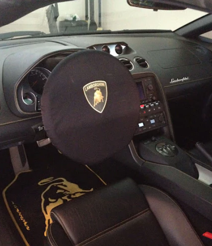 Steering Wheel Cover Soft Elastic Premium Fabric For all Model Custom Logo