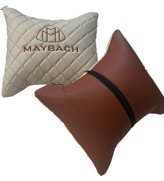 For Maybach Leather Lumbar Pillow (2 PCS)