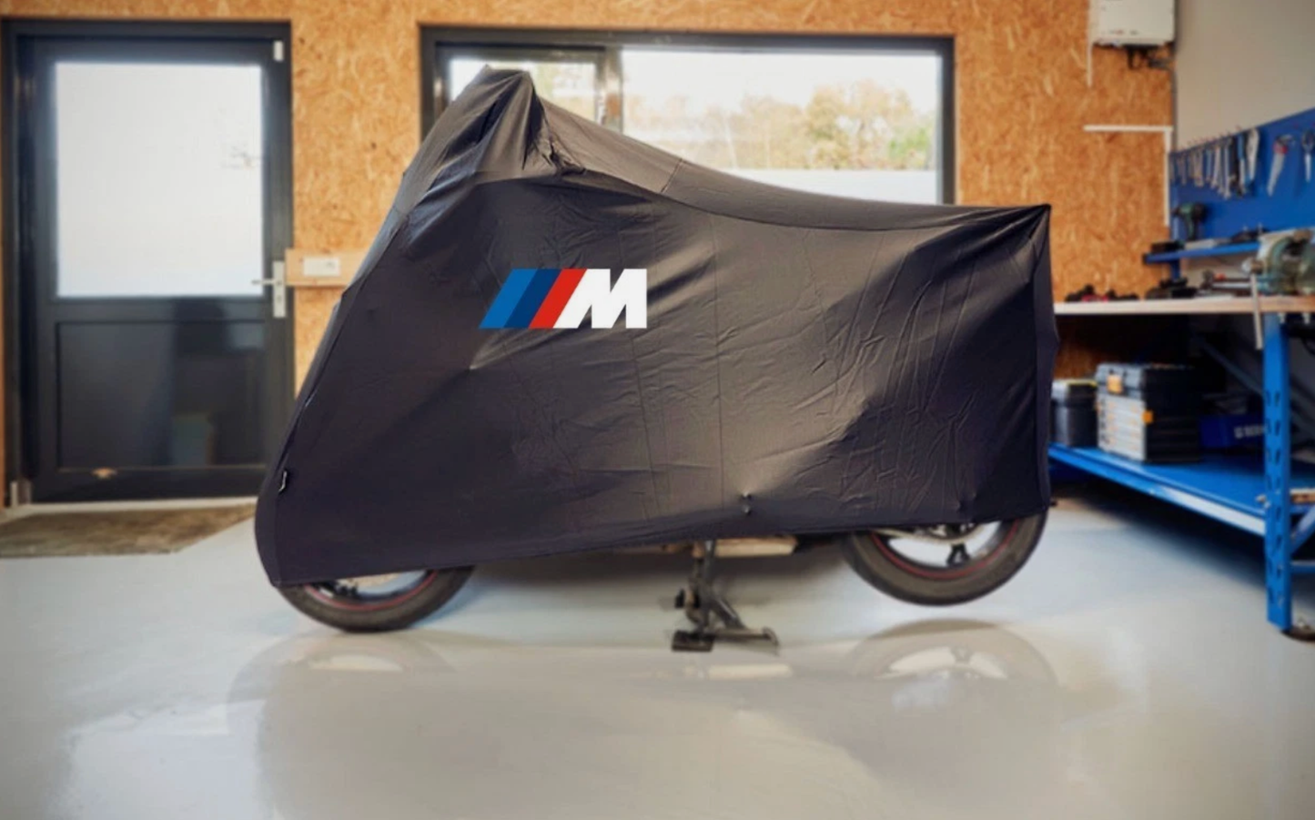 BMW M Motorcycle Protective Outdoor Cover – Rain, Sun & Dust Resistant