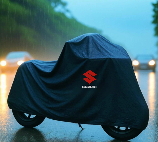 Suzuki Motorcycle Protective Outdoor Cover – Rain, Sun & Dust Resistant