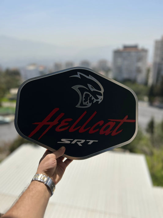 Hellcat Wall Sign for Garage – Premium Wall Decor for Car Enthusiasts