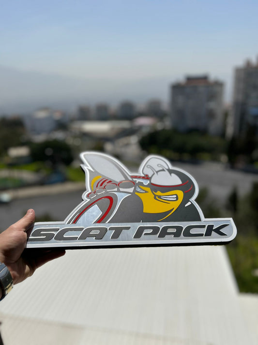 Scatpack Wall Sign for Garage – Premium Wall Decor for Car Enthusiasts