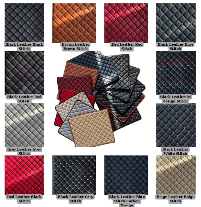 For BMW M Carbon Car Floor Mats Custom fit Leather for all BMW M Model Waterproof Carpet Liner