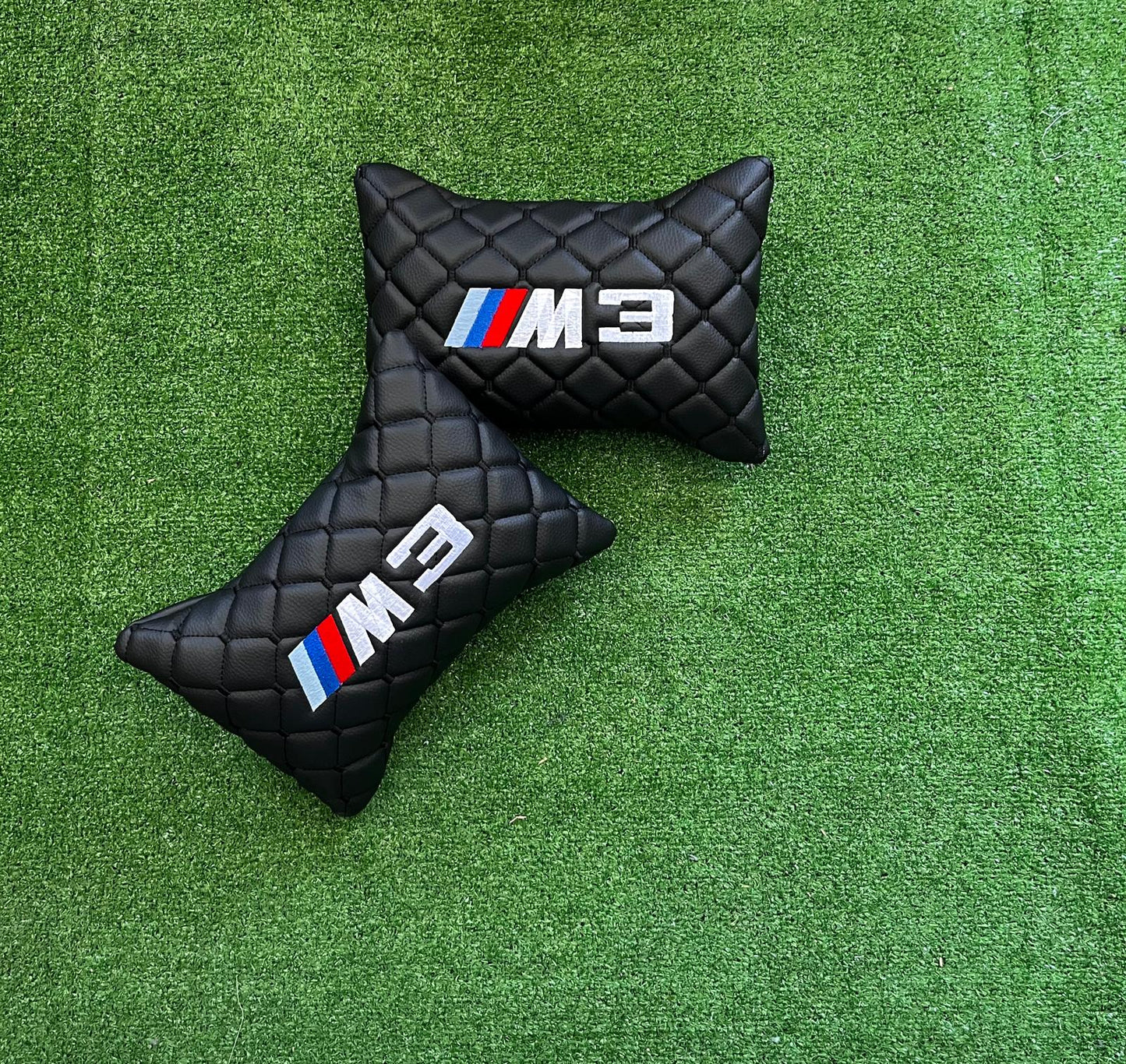For BMW M3 Leather Neck Pillows for Cars - Premium Comfort and Style (2 PCS)