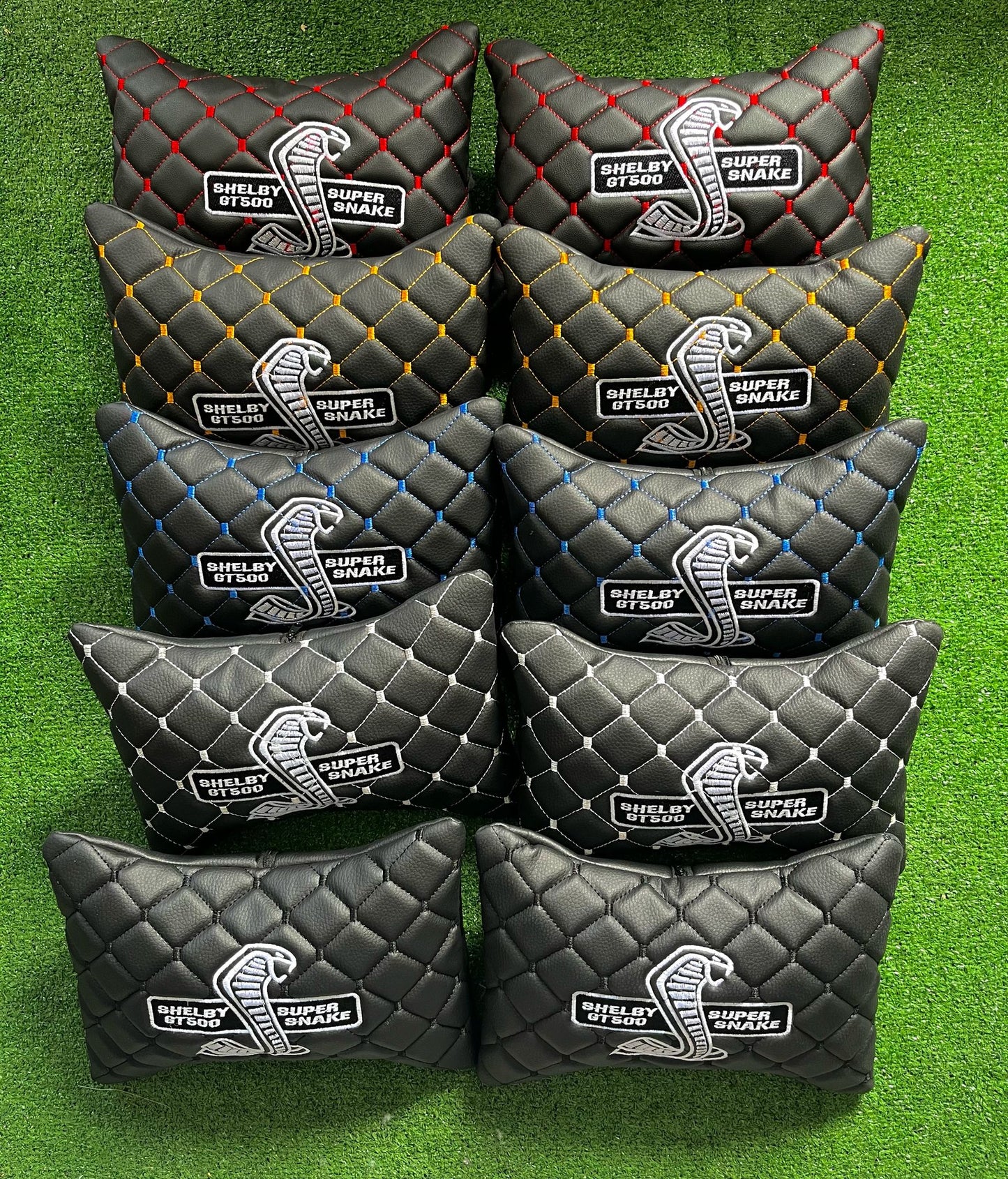 For Shelby GT500 Leather Neck Pillows for Cars - Premium Comfort and Style (2 PCS)