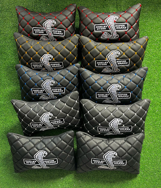 For Shelby GT500 Leather Neck Pillows for Cars - Premium Comfort and Style (2 PCS)