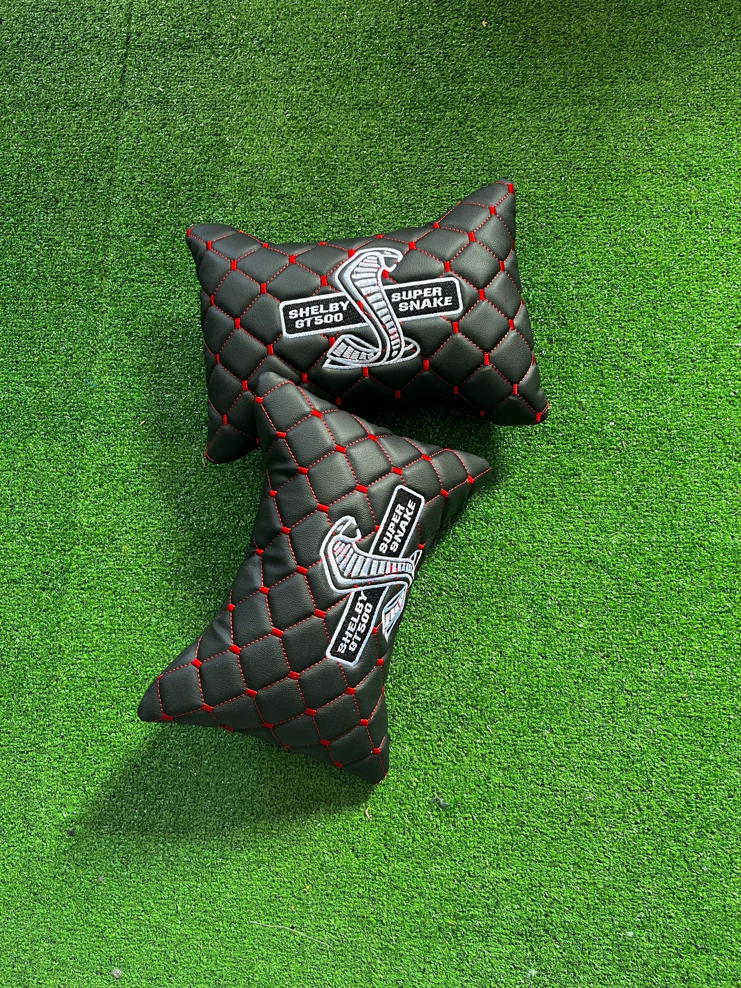 For Shelby GT500 Leather Neck Pillows for Cars - Premium Comfort and Style (2 PCS)