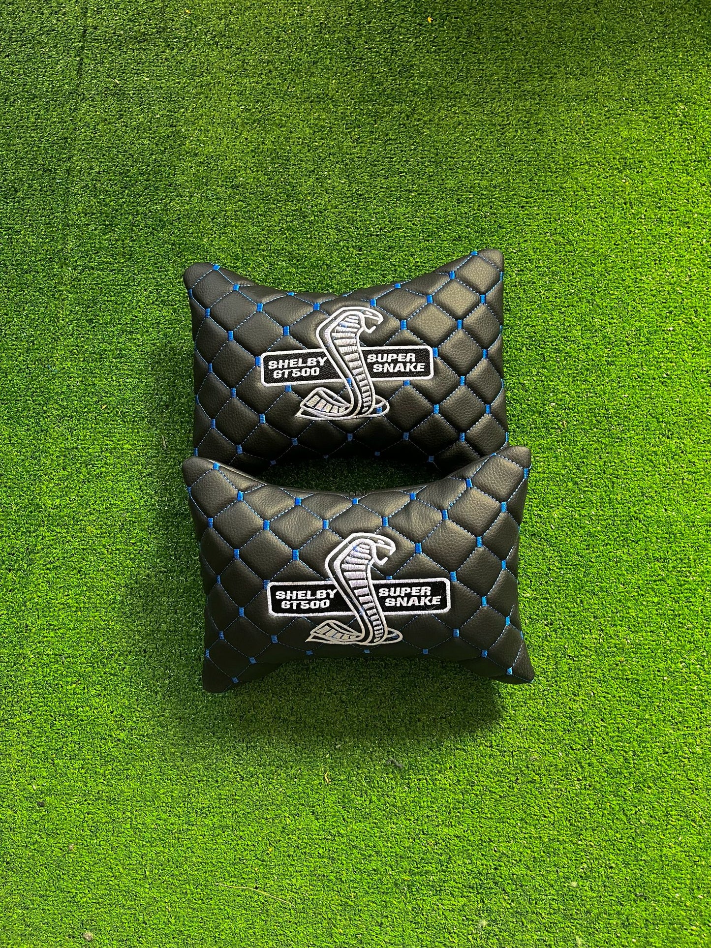 For Shelby GT500 Leather Neck Pillows for Cars - Premium Comfort and Style (2 PCS)