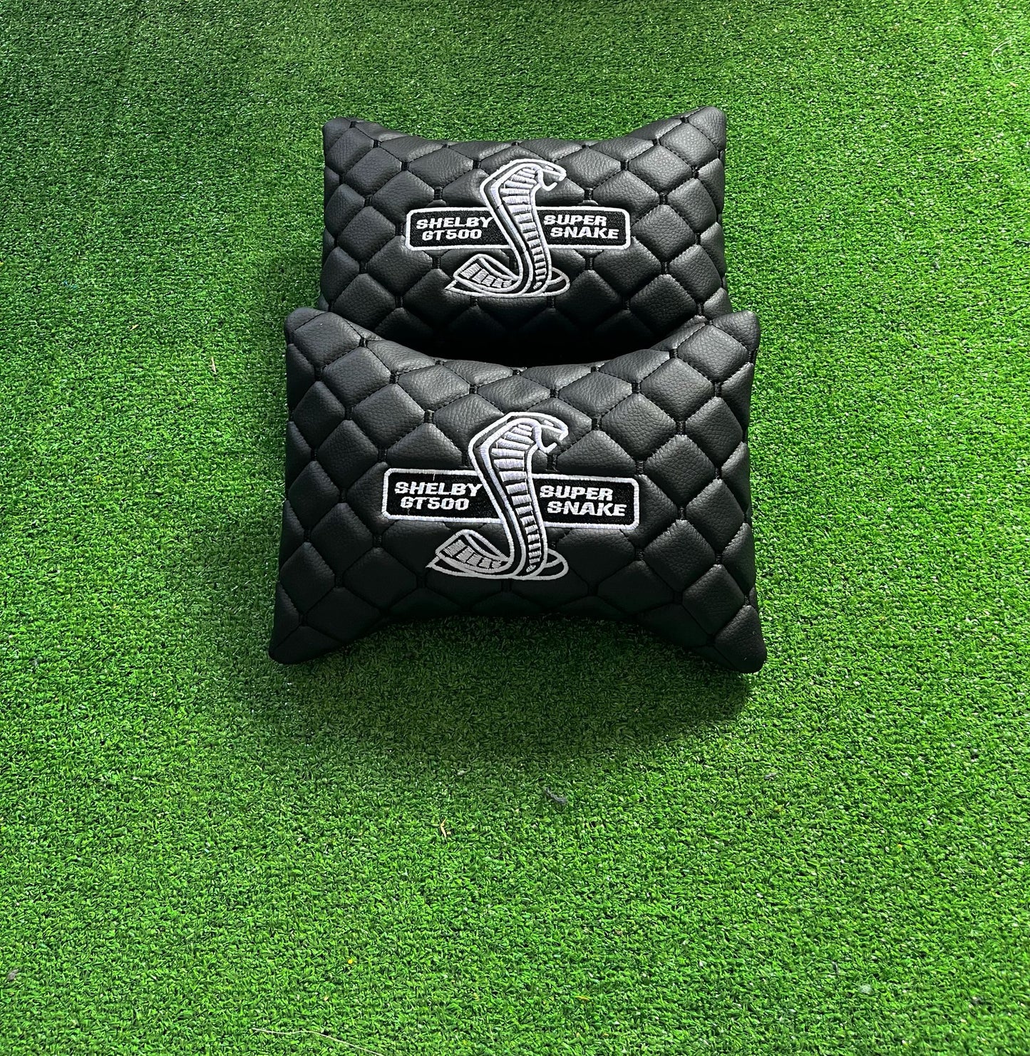 For Shelby GT500 Leather Neck Pillows for Cars - Premium Comfort and Style (2 PCS)