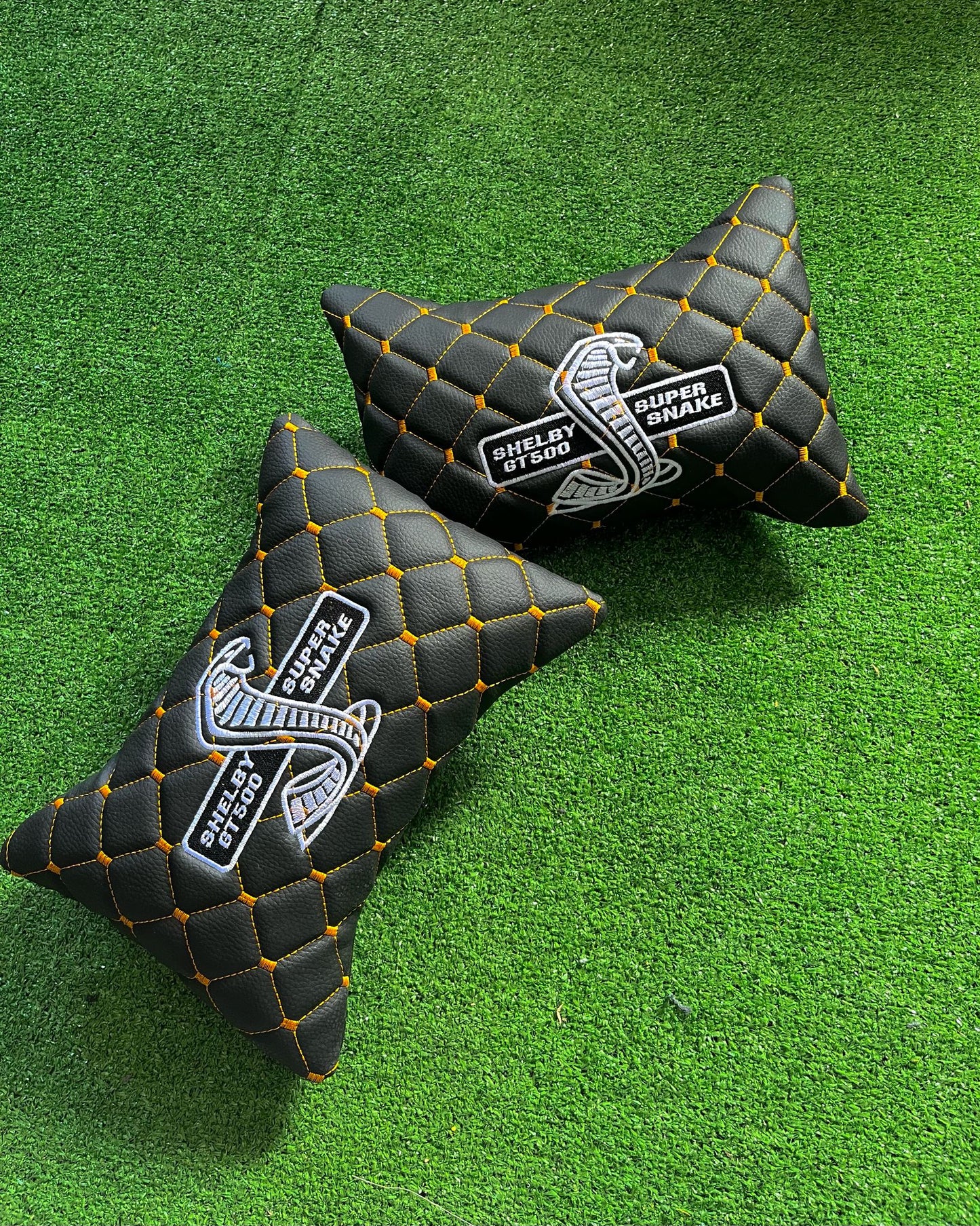For Shelby GT500 Leather Neck Pillows for Cars - Premium Comfort and Style (2 PCS)