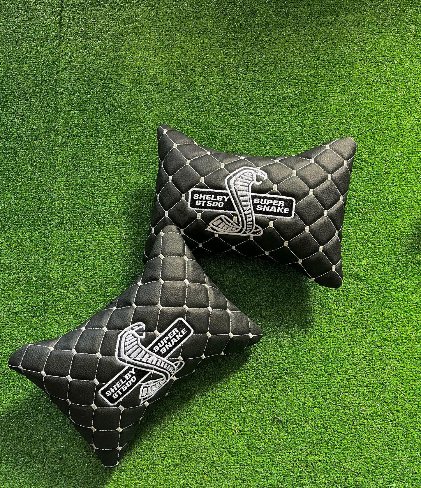 For Shelby GT500 Leather Neck Pillows for Cars - Premium Comfort and Style (2 PCS)