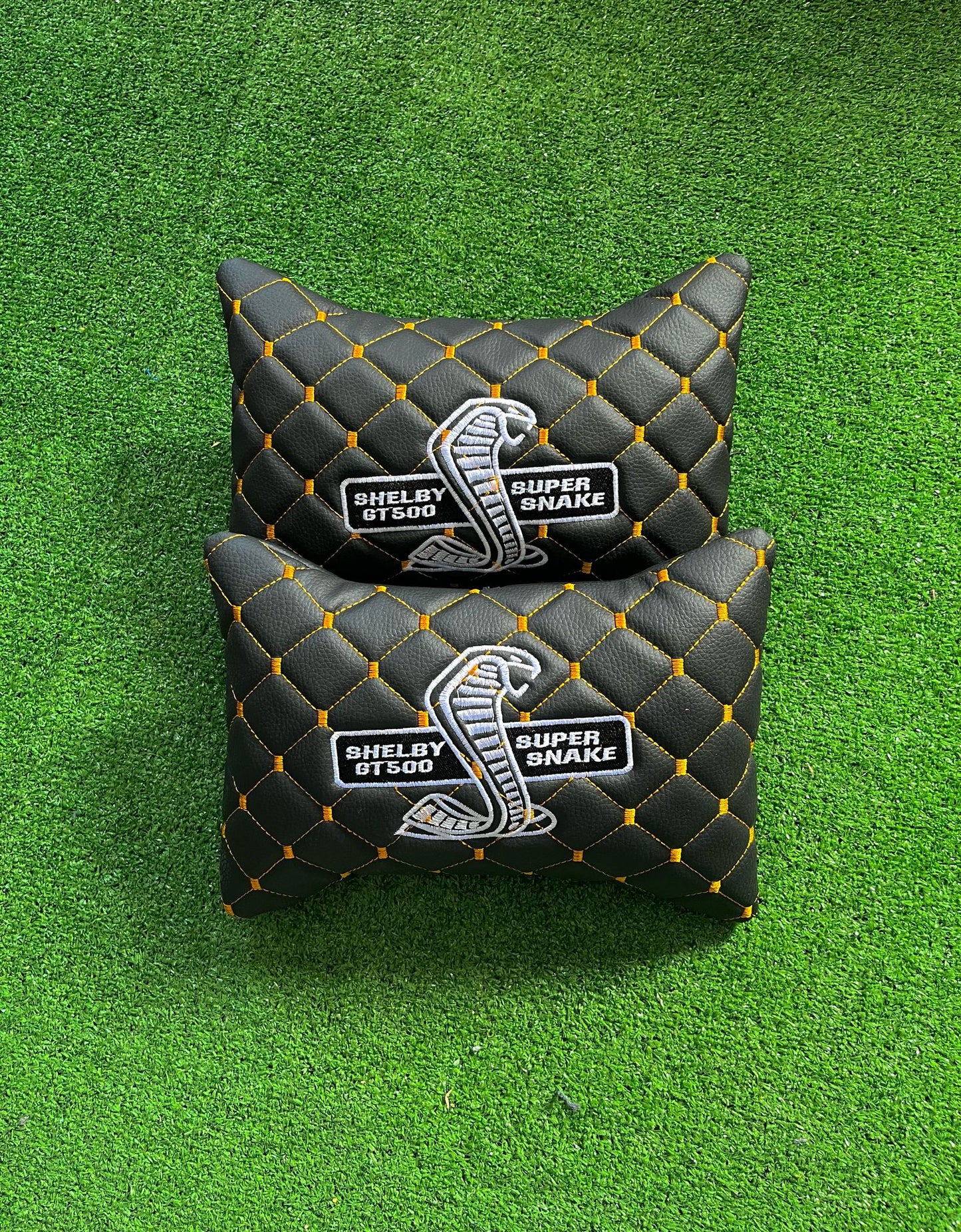 For Shelby GT500 Leather Neck Pillows for Cars - Premium Comfort and Style (2 PCS)