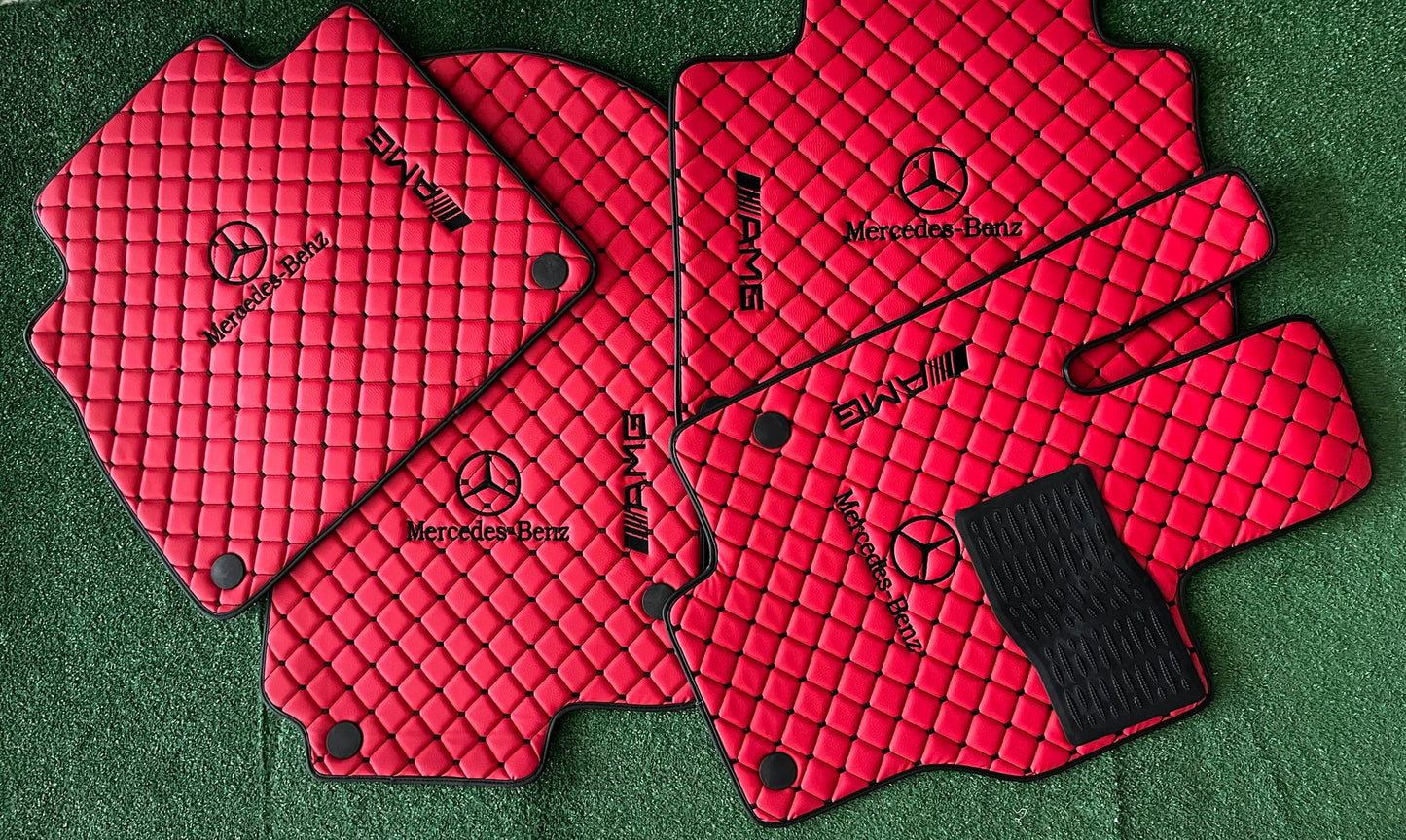 For Mercedes Benz AMG Leather Floor Mats - Made To Measure Mats for all Model