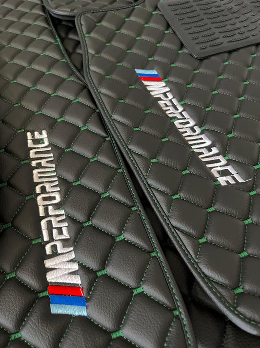 For BMW M2 Car Floor Mats Custom fit Leather for all BMW M Performance Waterproof Carpet Liner