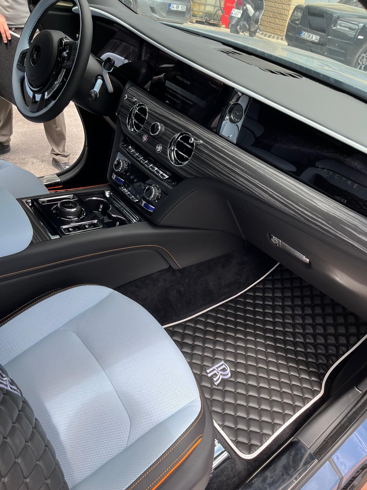 For all Rolls Royce Spectre Car Floor Mats Custom fit Leather for all Spectre Waterproof Carpet Liner