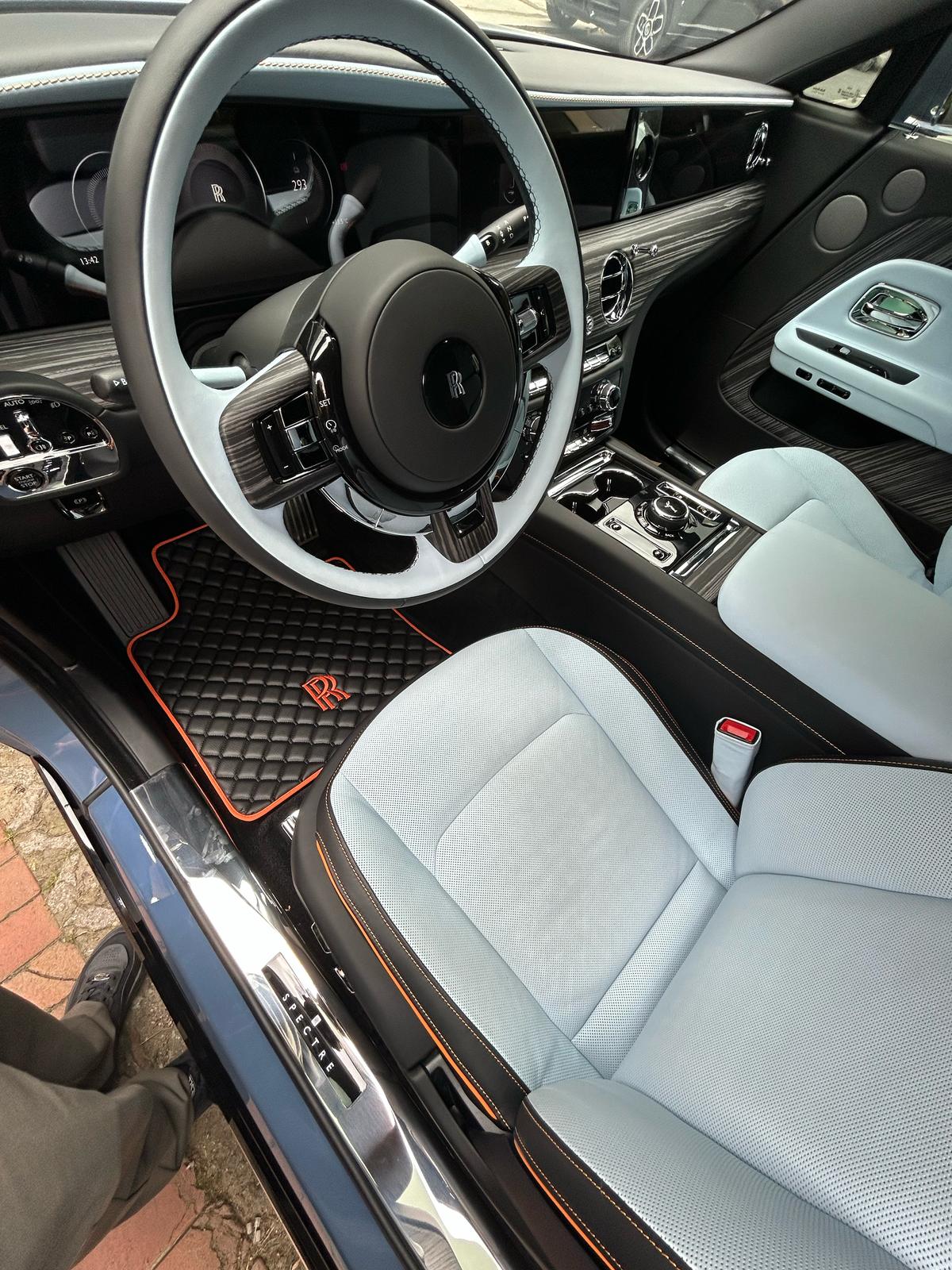 For all Rolls Royce Spectre Car Floor Mats Custom fit Leather for all Spectre Waterproof Carpet Liner