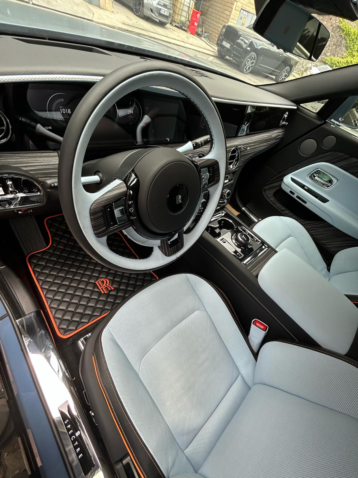 For all Rolls Royce Spectre Car Floor Mats Custom fit Leather for all Spectre Waterproof Carpet Liner