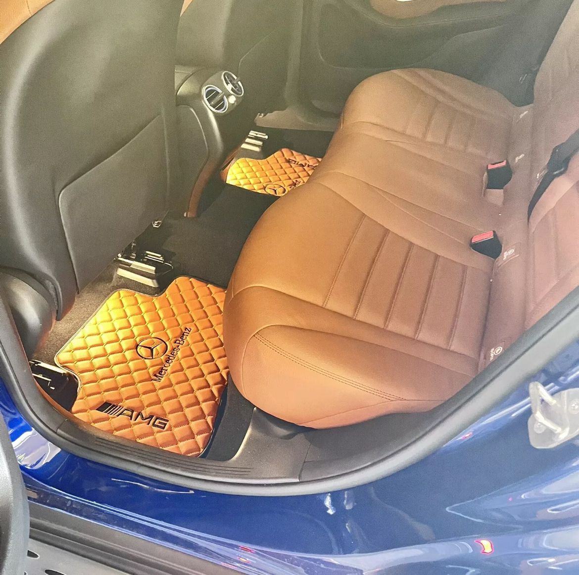 Mercedes Benz AMG Leather Floor Mats Custom Waterproof Car Mats for all Mercedes Benz Series