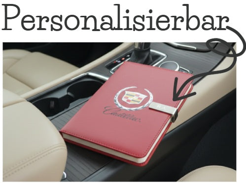 Cadillac Notebook Customizable initials