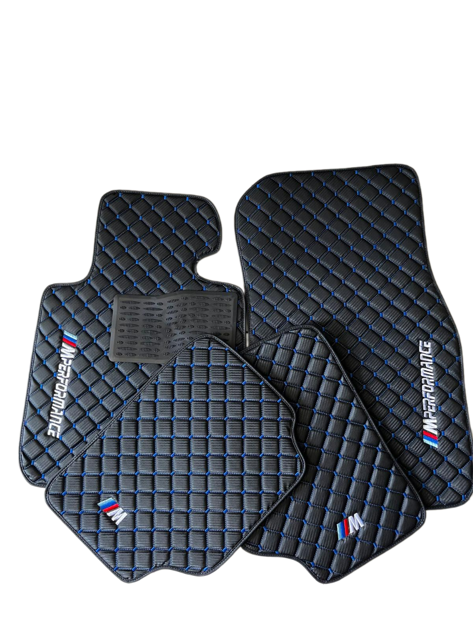 For BMW 750Li M Performance Carbon Car Floor Mats Custom fit Leather for all BMW M Performance Waterproof Carpet Liner