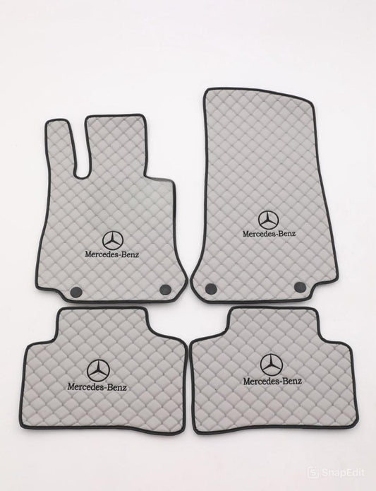 For M.Benz AMG Leather Floor Mats - Made To Measure Mats for all Model