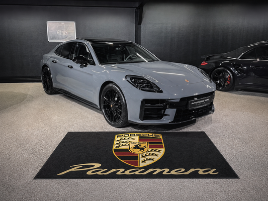 Porsche Panamera Garage Floor Mat 5x7 FT (60x87 Inches) Premium Showroom Rug Wall Decor