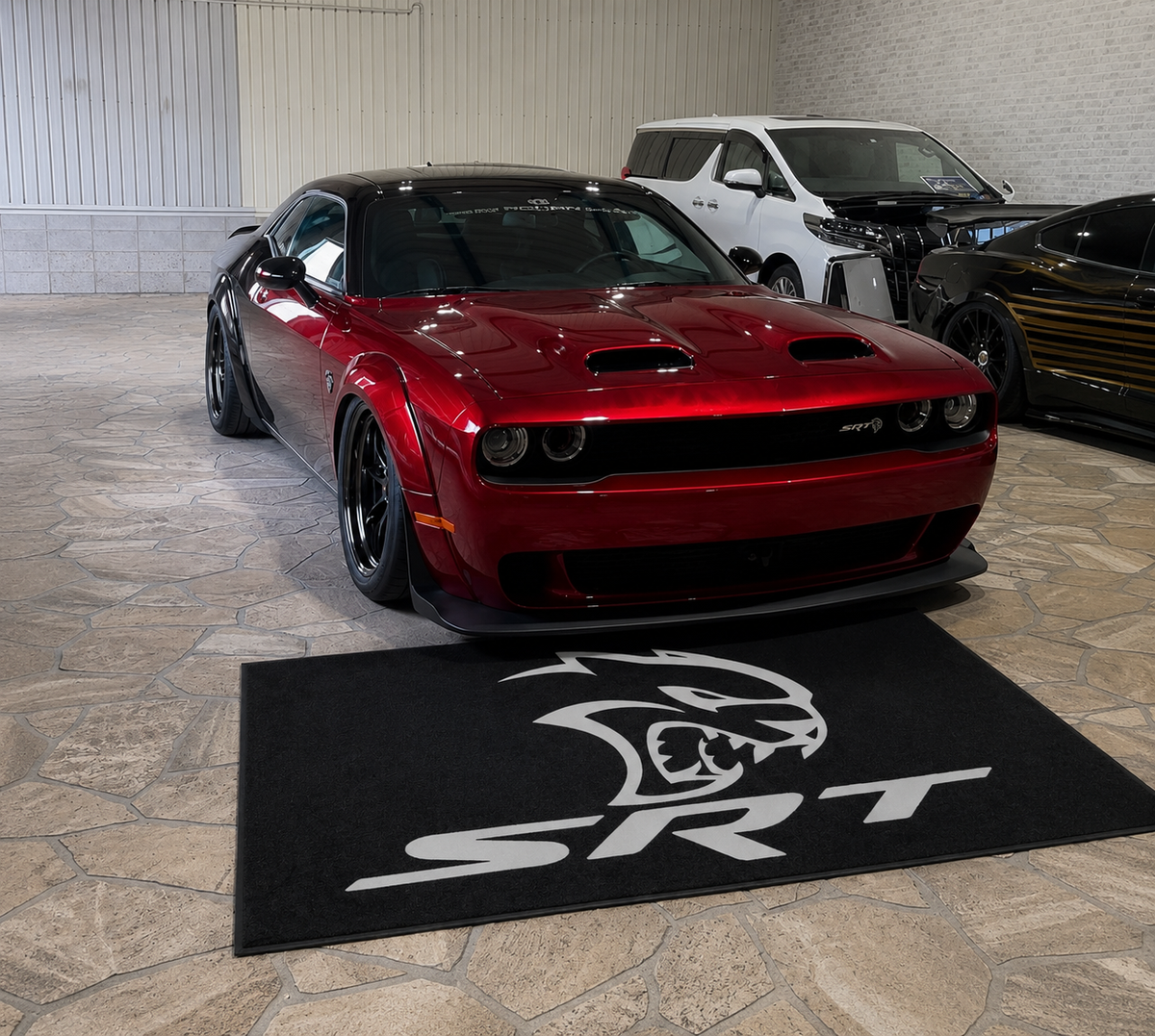 Dodge SRT Garage Floor Mat – Premium Parking Mat 60x87 Inches