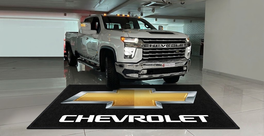 Chevrolet Garage Floor Mat 5x7 FT (60x87 Inches) Premium Showroom Rug Wall Decor