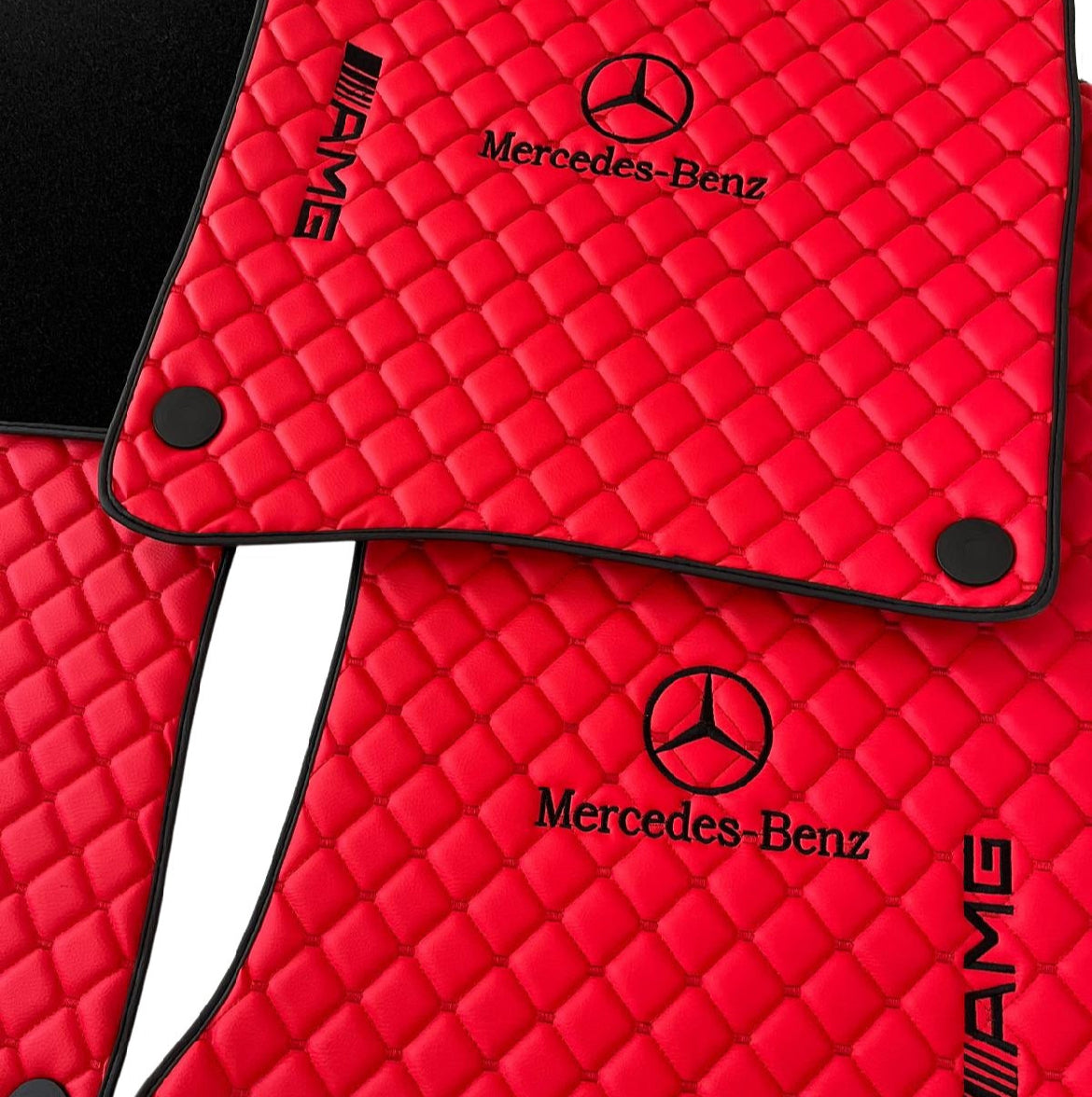 For M B Leather Floor Mats Custom Fit For all Model