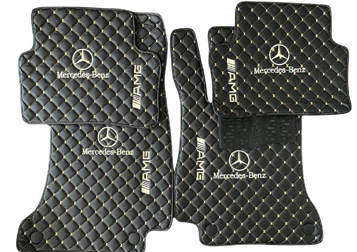 For M B Leather Floor Mats Custom Fit For all Model