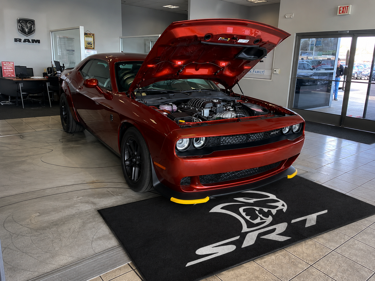 Dodge SRT Garage Floor Mat – Premium Parking Mat 60x87 Inches