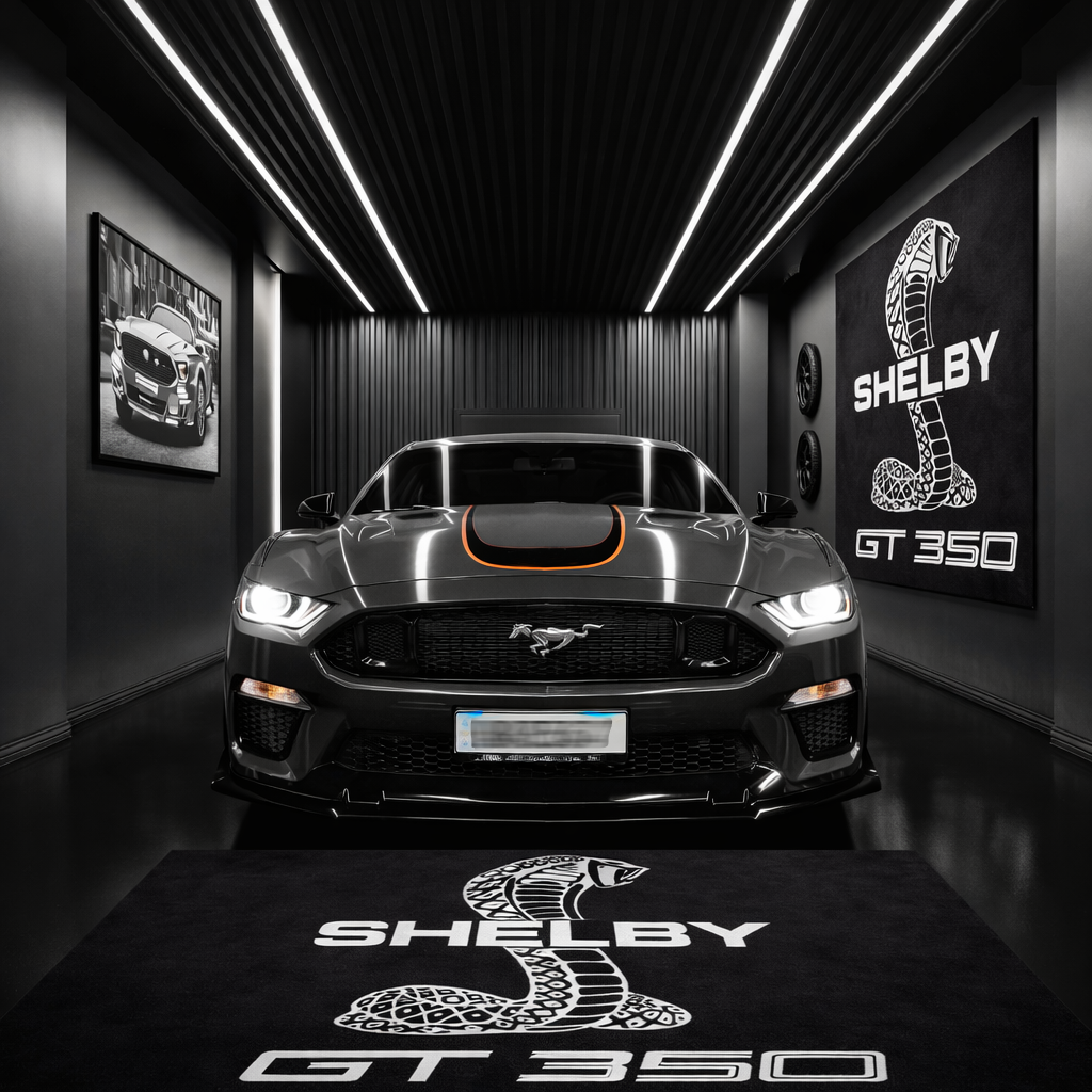 Shelby GT350 Floor Mat 5x7 FT (60x87 Inches) Premium Showroom Rug Wall Decor