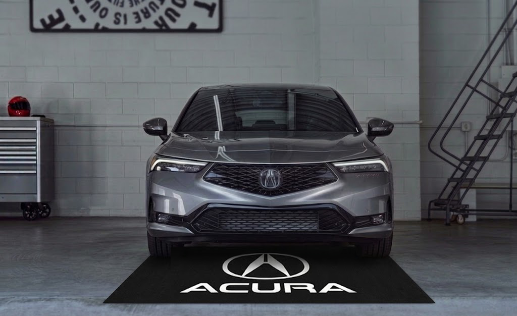 Acura Garage Floor Mat 5x7 FT (60x87 Inches) Premium Showroom Rug & Wall Decor Luxury Racing Style