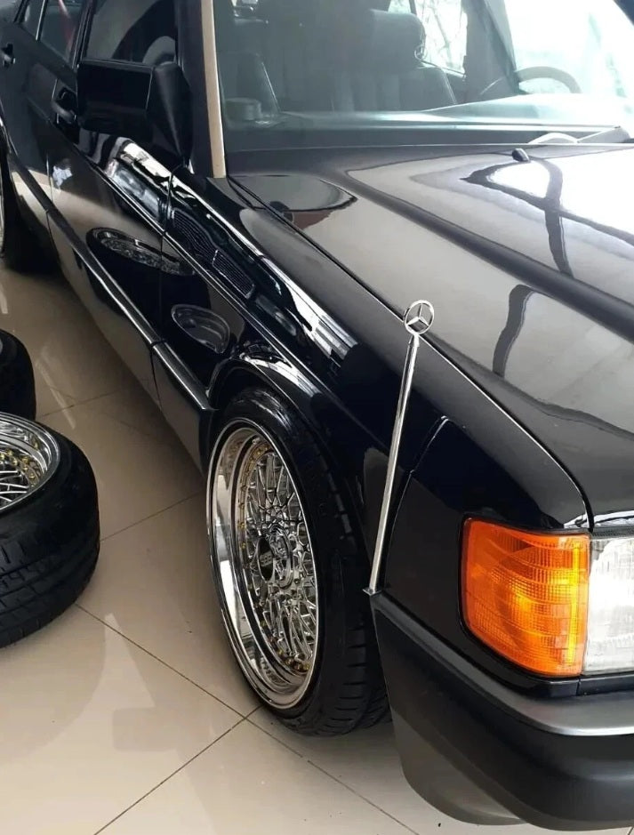 Chrome Parking Pole for Mercedes-Benz – Vintage Stainless Steel Accessory