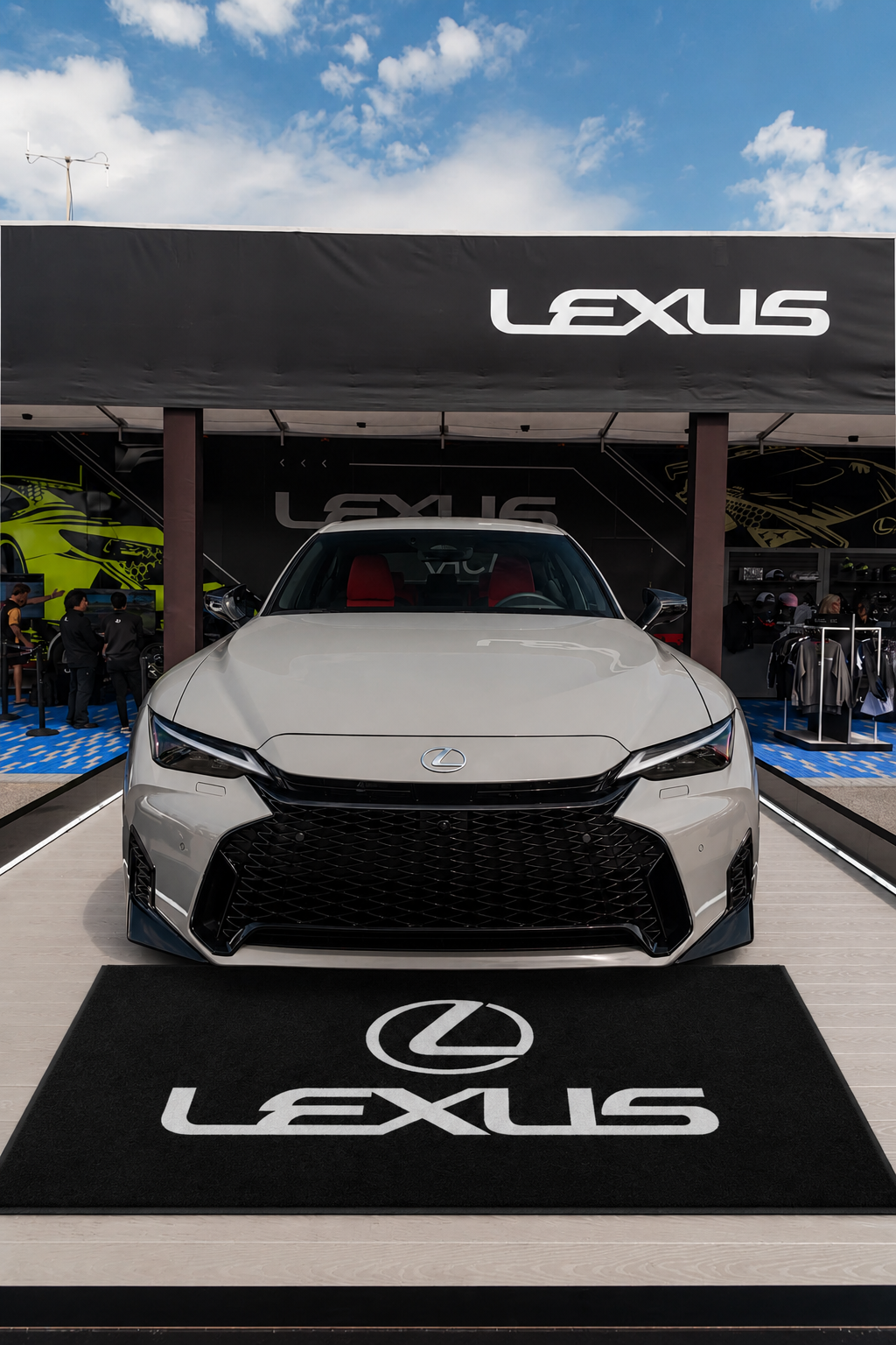 Lexus Rugs Lexus Garage Floor Mat 5x7 FT (60x87 Inches) Premium Showroom Rug Wall ...