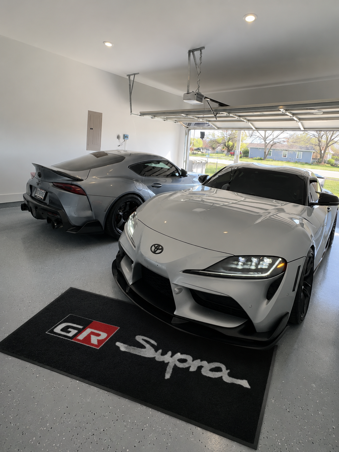 GR Supra Garage Floor Mat 5x7 FT (60x87 Inches) Premium Showroom Rug Wall Decor